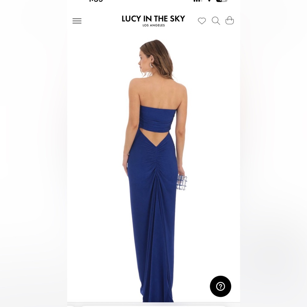 Blue formal gown